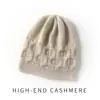 100% Cachemira Otoño/Invierno 2026 Nuevo Gorro de Punto para Mujer Casual Color Sólido Tejido de Trenzas Protección para los Oídos Cubre Cabeza Sombrero