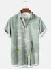 Camisa hawaiana estampada de verano para hombre, informal, de estilo independiente, de gran oferta, para vacaciones en la playa, fabricante transfronterizo.