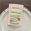 Set de pasadores de pelo con lazo floral coreano y japonés, pinza lateral versátil de dibujos animados para niñas, accesorio de pelo fresco y lindo