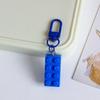 Blocos de construção coloridos Pequena Porta Cadeia Chaveiro Pingente Estudante Telefone Móvel Bolsa Acessórios Decorativos Simples Enfeites Pendurados Presente para Namorada