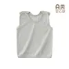 Chaleco de Medio Espalda para Bebé Verano Algodón Modal Delgado Chaleco para Recién Nacidos Protección de Vientre para Bebés Pequeños Unisex Ajustado