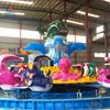El Equipo de Diversión Anfibio Giratorio Isla Tiburón para Niños es Emocionante y Divertido, con Actividades de Disparo de Agua e Interacción Padres-Hijos
