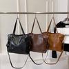 Moda all-match estilo ocidental grande capacidade simples novo atacado coreano estilo bolsa diária pu mulheres ombro bolsa mensageiro