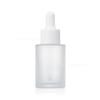 Frasco de óleo essencial para sérum Spot 30ml de ombro reto redondo com conta-gotas de cabeça de borracha frasco para produto de cuidados com a pele frasco de essência líquida