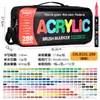 Marcador de Acrílico Líquido Directo Guangna 8101 con Punta Suave para Pintura y Graffiti, Bolígrafo de Dibujo de Colores a Base de Agua para Estudiantes