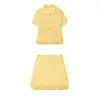 Ropa de Mujer Europea y Americana 2025 Nueva Tejido de Punto con Flecos Decorados a Cuadros Huecos Verano + Falda con Flecos Decorados 4331023