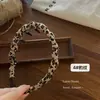 Diadema de tela con estampado de leopardo dentada, Moda retro francesa, Pinza para el pelo de alta gama, Accesorio para el cabello, Nuevo 2026