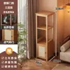 Pequeño estante de almacenamiento para juego de té, nuevo armario expositor de múltiples niveles estilo chino, armario de almacenamiento decorativo estrecho para la sala de estar