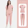 Lavagem de Roupas à Mão para Homens e Mulheres, Roupa Cirúrgica Fina, Roupa de Trabalho de Manga Curta para Sala de Operações, Salão de Beleza para Homens e Mulheres