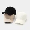 Gorra de Béisbol de Color Sólido Simple Nueva para Otoño e Invierno Gorra de Béisbol Tejida Casual para Exteriores Versión Coreana Sombrero Grueso Cálido para Pareja
