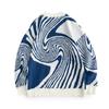 Ropa para Hombre Beijie Marca de Moda Americana 2025 Nuevo Anillo Anual Geométrico Tejido Jacquard Top Suéter de Punto para Hombres y Mujeres