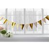 12 peças de bandeirola ondulada dourada decoração de festa de aniversário infantil bandeira pendurada banner de bandeira de aniversário atacado personalizado