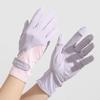 Guantes de Exterior Sensibles al Hielo Resistentes al Sol para Mujer, Verano, Delgados, Resistentes a los Rayos UV, Guantes de Conducir para Conductores, Dedos Expuestos, Guantes para Montar en Bicicleta Eléctrica