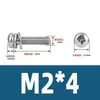 304 disco redondo cabeça cruz três combinação parafuso GB9074.8 máquina de iluminação dente parafuso atacado M2M2.5M3-M6M8