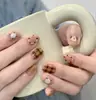 Set de 10 Uñas Azules Ojo de Gato Brillantes Hechas a Mano para una Hija Adinerada, Modernas y Populares, Realza el Cutis y la Elegancia, Uñas Portátiles al por Mayor