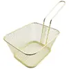 Cesta para freír de restaurante Filtro para freír Filtro cuadrado Malla de aceite Tamiz Cesta para papas fritas de restaurante Marco para freír papas fritas y alitas de pollo de restaurante