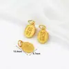 Gato de la Fortuna de Garra Dorada Antigua que Conserva el Color para Atraer Riqueza y Bendición de Vaina de Loto Pulsera DIY Pulsera Colgante Pequeño Lote D149