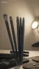 Conjunto Popular de Pincéis de Maquiagem Pretos Escovados Transfronteiriço com 6 Pincéis para Sombra, Pincel para Contorno, Pincéis de Lâmina Grande e Pequena, e Ferramentas de Beleza