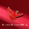 Broche Patriótico de Dia Nacional Insígnia Vermelha Estrela de Cinco Pontas Mapa da China Bandeira Vermelha Servir o Povo Alfinete Acessórios Comemorativo