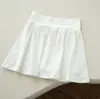 Peça Única Vestido Camiseta de Nylon Manga Curta com Toque Fresco e Proteção UV para Meninas, Roupas Infantis