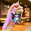 Perro Canela Oso Fresa Oso Panda Apilable Llavero Colgante PVC Llavero de Coche Colgante para Bolso de Pareja Al por Mayor