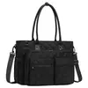 Bolsa de Mão com Múltiplos Bolsos para Professores, Bolsa de Trabalho com Múltiplos Bolsos para Professores, Bolsa de Armazenamento de Documentos com Múltiplas Camadas