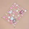Redanco5D Estampado Ins Populares Pegatinas para Uñas Sombrero de Navidad Árbol Reno Trineo Pegatinas Estéreo para Uñas He1383