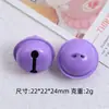 Pintura metálica colorida sino pequeno feito à mão acessórios de joia DIY chaveiro pendurar animal de estimação sino pequeno atacado