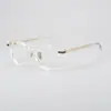 Montura de gafas ovalada lisa tallada Ptolemy48 misma Dinastía Tang E-083 se puede equipar con grado de luz azul