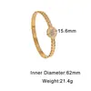 Pulsera Minimalista de Alto Nivel con Cierre de Acero Inoxidable Transfronterizo con Diseño de Espiga de Trigo Geométrica e Incrustaciones de Diamante, Elegante Pulsera de Acero de Titanio de Nicho de Lujo Ligero