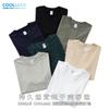 Camiseta CoolMax Black Technology Couple Edition, algodón peinado Xinjiang de 220 g, transpirable y absorbente de la piel, informal.