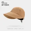 Sombrero de Sol Estilo Zhao Lusi para Mujer, Gorra de Béisbol Simple y Versátil con Ala Ancha, Sombrero de Sol para Viajes al Aire Libre en Verano