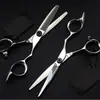 Tijeras de Peluquería de 6.0 pulgadas con Mango de Borde Grueso, Tijeras para Cortar el Cabello, Tijeras Planas, Tijeras para Flequillo, Tijeras Entresacadoras