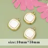 Venta Caliente Transfronteriza Romántico Francés Acero de Titanio Incrustado con Nácar Blanco DIY Moda Colgante Pendientes Collar Joyería Colgante