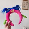 Engraçado feio boneca headband vigoroso monstro headband bonito tranças cara lavando alto Skull top pelúcia cabelo longo monstro hairpin