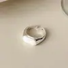 Anillo Nuevo de Nicho Estilo Coreano de Lujo Ligero, Anillo Ancho Vintage de Nicho, Anillo Abierto Ajustable Versátil Personalizado para el Dedo Índice