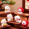 Paisaje en miniatura, linda figura de gato de la suerte de Año Nuevo, adorable decoración DIY, accesorio de bolsa sorpresa, pequeño adorno de escritorio o para coche