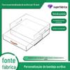 Bandeja de armazenamento de gaveta de acrílico com alça alta caixa de armazenamento de mesa transparente rack de armazenamento vendas diretas da fábrica