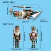 Novo Soldado Quebra-Nozes Adesivo Estático de Janela de Natal Adesivo de Vidro de Janela de Natal Decoração de Feriado Adesivo de Porta Atacado