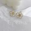 Aretes de Flores Frescos y Dulces Pequeños y con Temperamento Simples Versátiles Aretes de Moda Plato de Incienso Repelente de Mosquitos Sin Agujeros en las Orejas para Mujeres