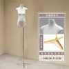 Soporte de Exhibición Modelo Original de Cuerpo Plano de Gama Alta Maniquí Muñeco Accesorios Tienda de Ropa para Mujer Maniquí de Vitrina de Tienda de Ropa de Medio Cuerpo Femenino