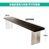 Mesa de Jantar Acrílica Ondulada Fengshui Moderna Madeira Maciça Estilo Novo Chinês Luxo Leve Criativa Minimalista Tronco Multipessoas Doméstica
