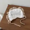 Gorro de Bebé Estilo Otoño e Invierno Princesa Súper Lindo Gato Niña Cálido de Lana con Lazo Protección para los Oídos para Bebés Niñas