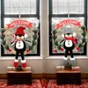 Suministros de Decoración Navideña Transfronterizos Anillo de Ratán de Pingüino Regalo para Niños Colgante de Atmósfera Festiva Decoración de Corona de Puerta