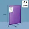 Páginas insertables transparentes para carpetas de documentos, libro de almacenamiento clasificado engrosado impermeable multicapa A5 para informes de examen de embarazo y formularios de examen