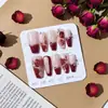 Sp-302 Ojo de Gato Rosa 10 Piezas Fototerapia Hechas a Mano Uñas Portátiles, Ojo de Gato Elegante y Lujoso Uñas Terminadas Arte de Uñas Piezas de Uñas Mayoreo