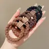 Cuerda Negra Simple para el Cabello, Gama Alta, Goma Elástica de Alta Elasticidad, Goma para el Cabello, Sin Marca, Sin Daño al Cabello, Goma para el Cabello, Accesorio Versátil para el Cabello para la Vida Diaria de las Mujeres