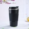 Transfronterizo Nuevo Acero Inoxidable 304 Vacío Tercera Generación Taza de Café Aislamiento Térmico Cubierta de Silicona Negocios Tapa abatible Taza de Agua para Coche