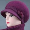 Chapéu de Inverno para Mulheres, Mães, Senhoras de Meia-Idade e Idosas, Chapéu de Lã Estiloso e Quente com Fleece, Chapéu de Tricô à Prova de Vento