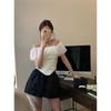 Shorts Casuales de Verano de Talla Grande para Mujer, Pantalones Sueltos de Pierna Ancha de Cintura Alta para Mujeres Curvilíneas, Diseño de Nicho, Pantalones Adelgazantes